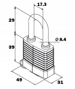 KŁÓDKA WODOODPORNA AGUA MODUS GERDA KSM S45A STAL Marka Gerda
