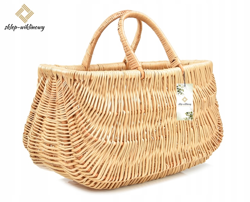 Polský nákupní košík Košík na houby Košík na proutí Sklep Wiklinowy Taška