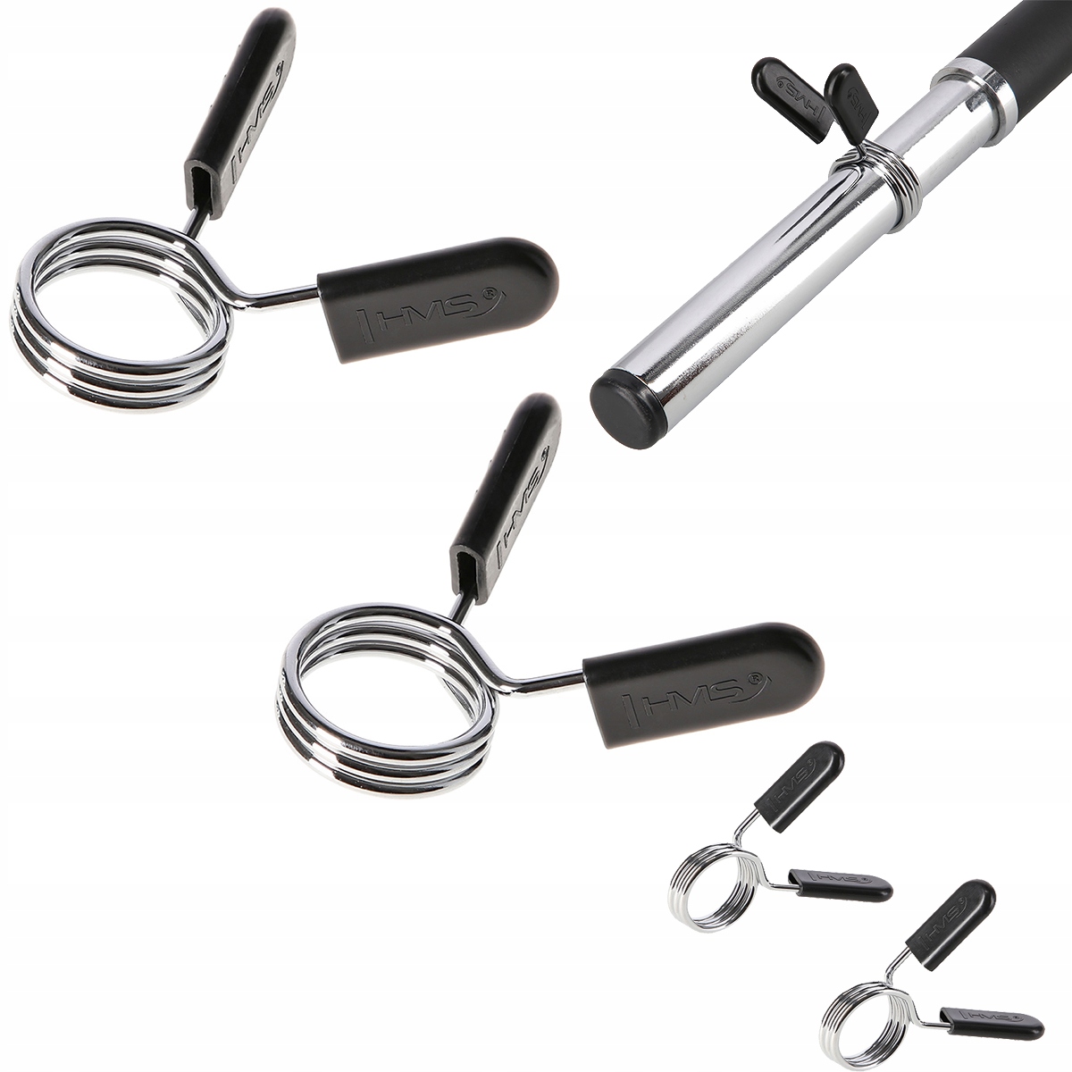 ZGS30 ZACISKI SPRĘŻYNOWE STALOWE TRENINGOWE SIŁOWNIA HMS (2 szt) Stan opakowania oryginalne