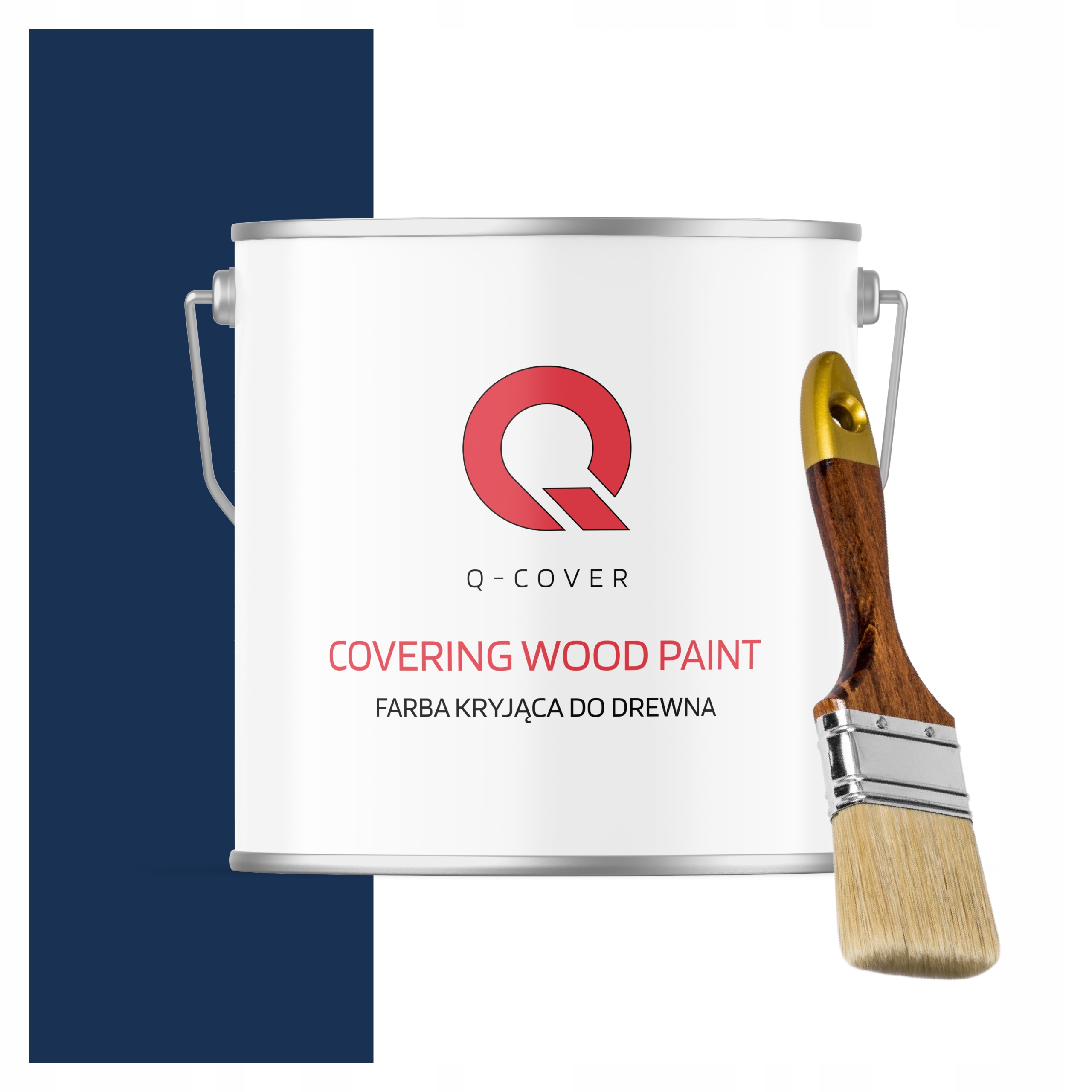 Krycí Barva na dřevo a renovaci 5L Lesk Modrý Kobaltový Uv štětec