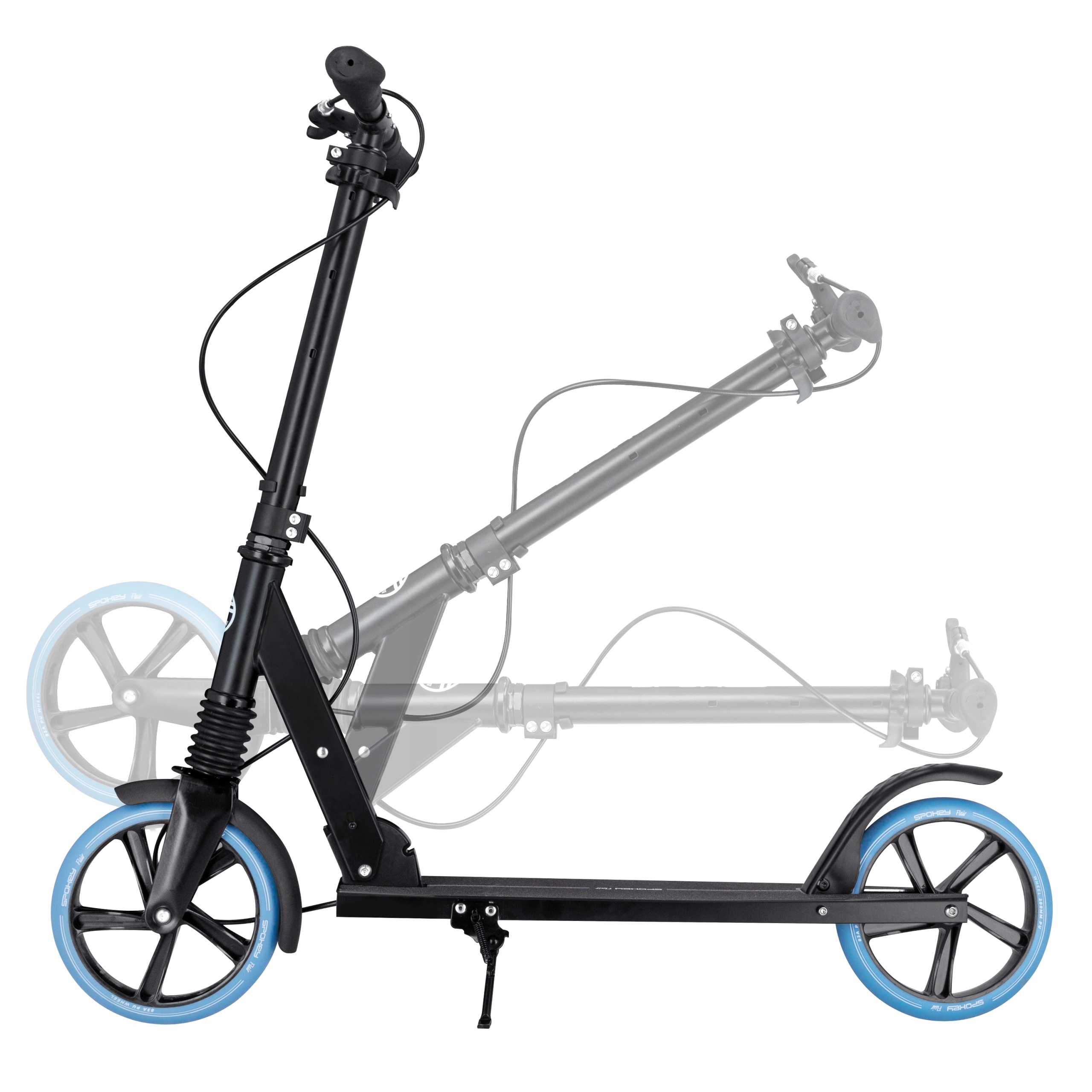 Hulajnoga Spokey Rave czarny 2 kółka