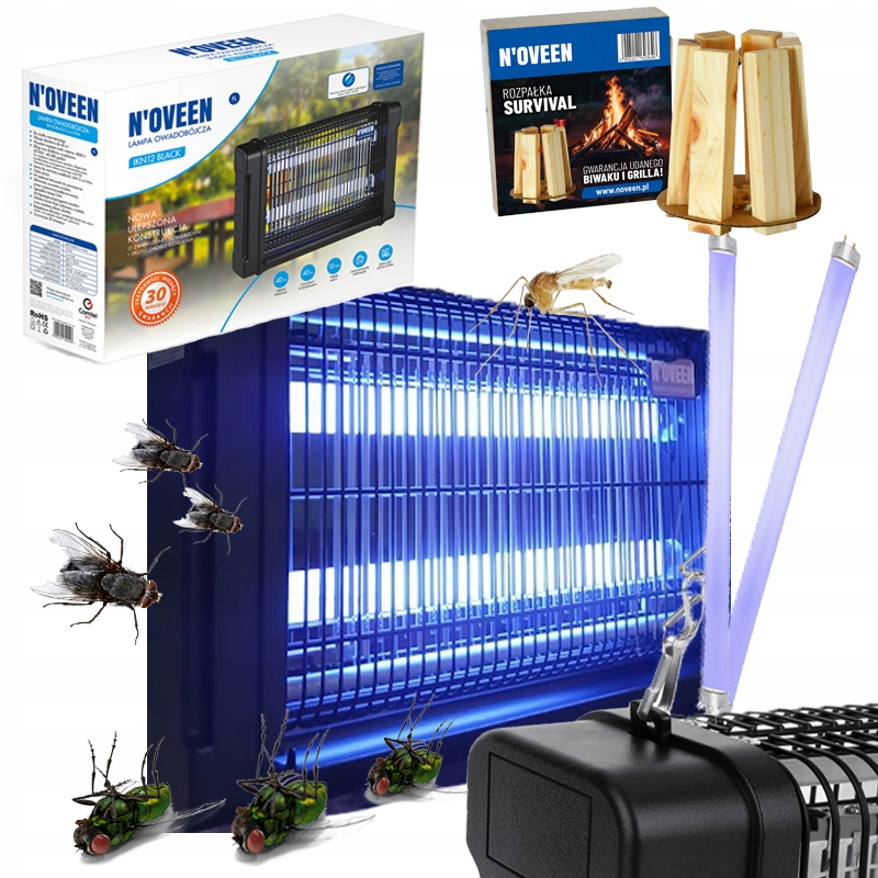 Skuteczna Lampa Owadobójcza Na Owady Komary Muchy Meszki łapka wabik