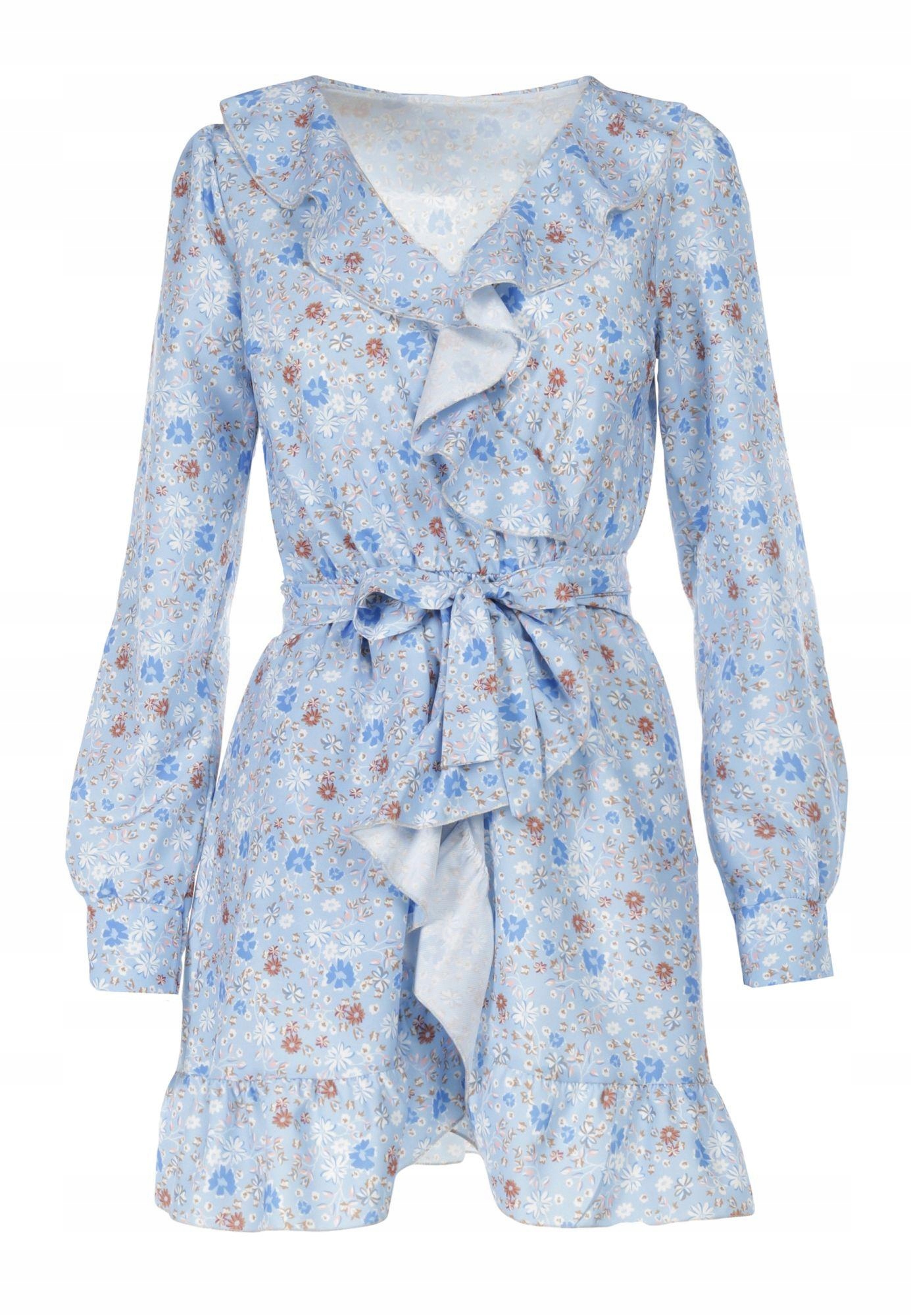 

Renee Jasnoniebieska Sukienka damska S/m Długi