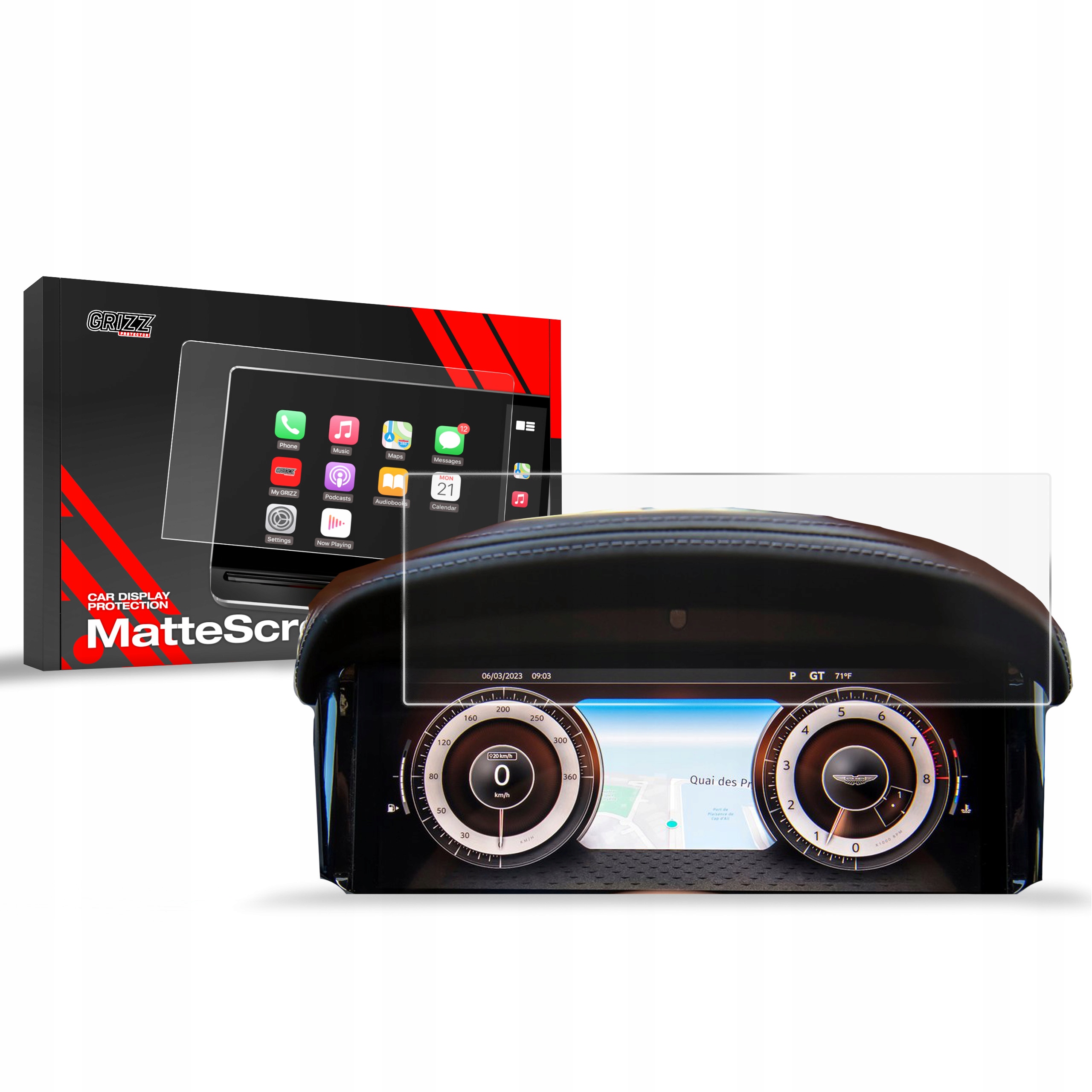 Folia Antyodciskowa do Aston Martin DB12 Virtual Cockpit (2024-2025)