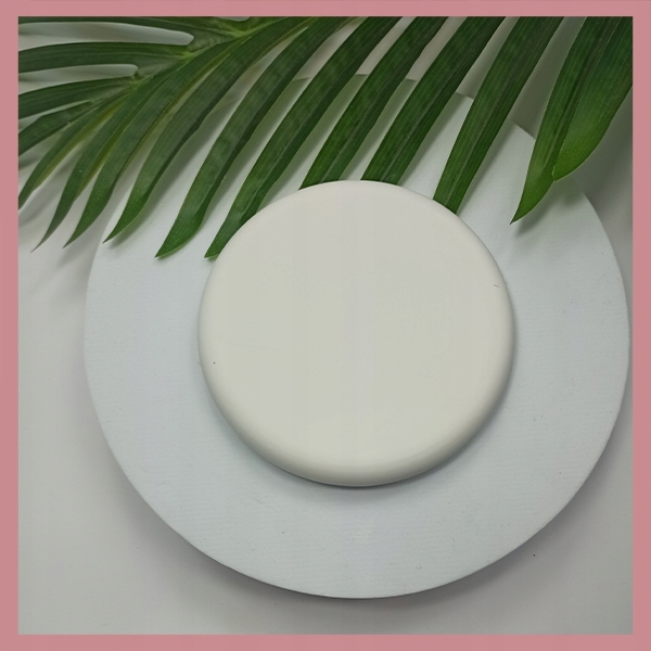 

Mydelniczka z ziemi okrzemkowej okrągła biała