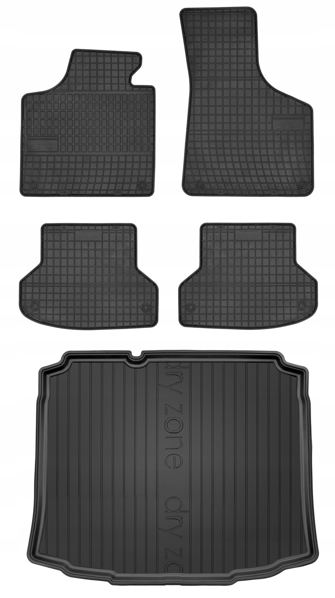 Gumové rohože rohožka do batožinového priestoru Audi A3 8P 2 Sportback 03- bez Quat.