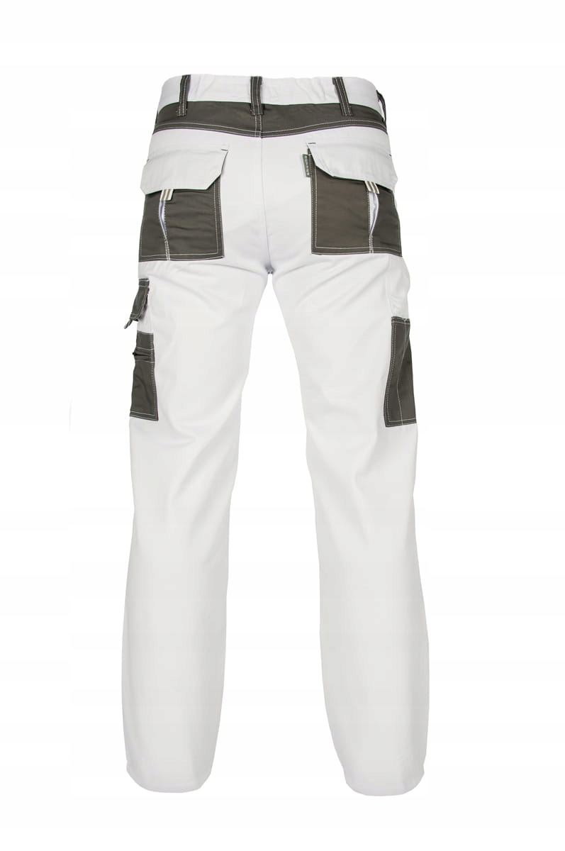 SPODNIE ROBOCZE MALARSKIE DO PASA BIAŁE BRANNCO r. M/50 EAN (GTIN) 5908227334234