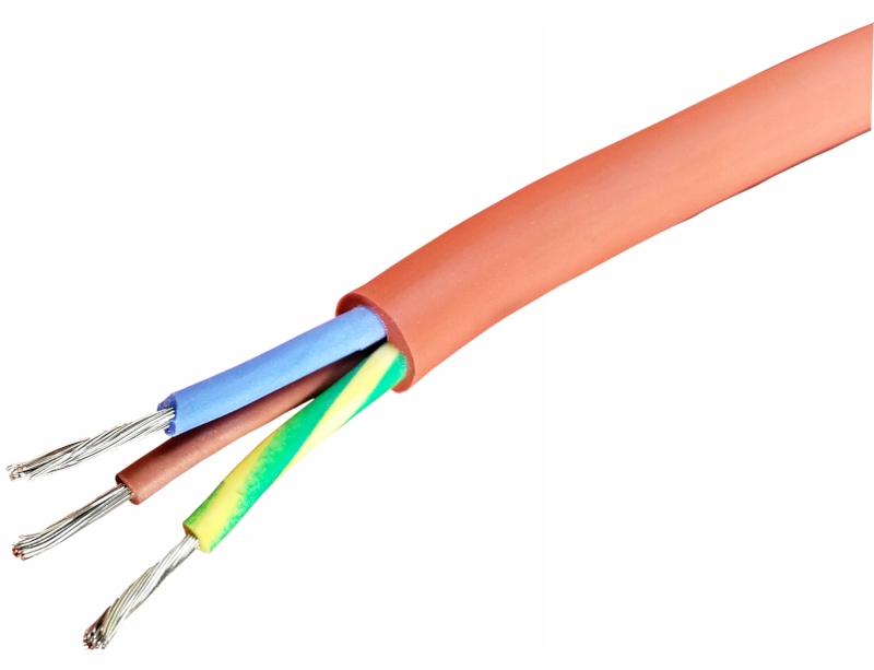

Przewód Kabel Silikonowy Do Sauny 3X1mm2