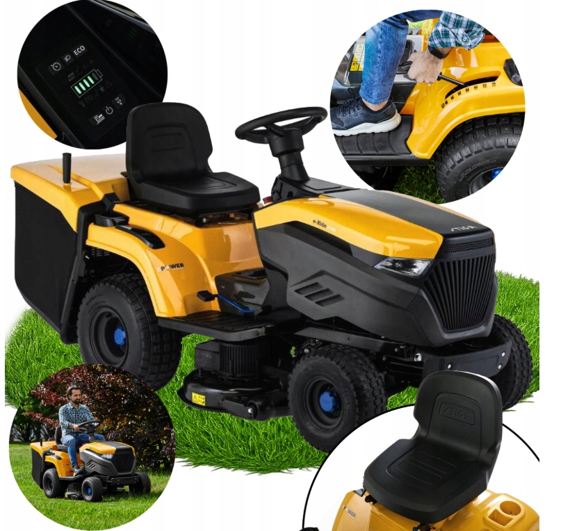 Stiga e-Ride S300 Traktorová akumulátorová sekačka