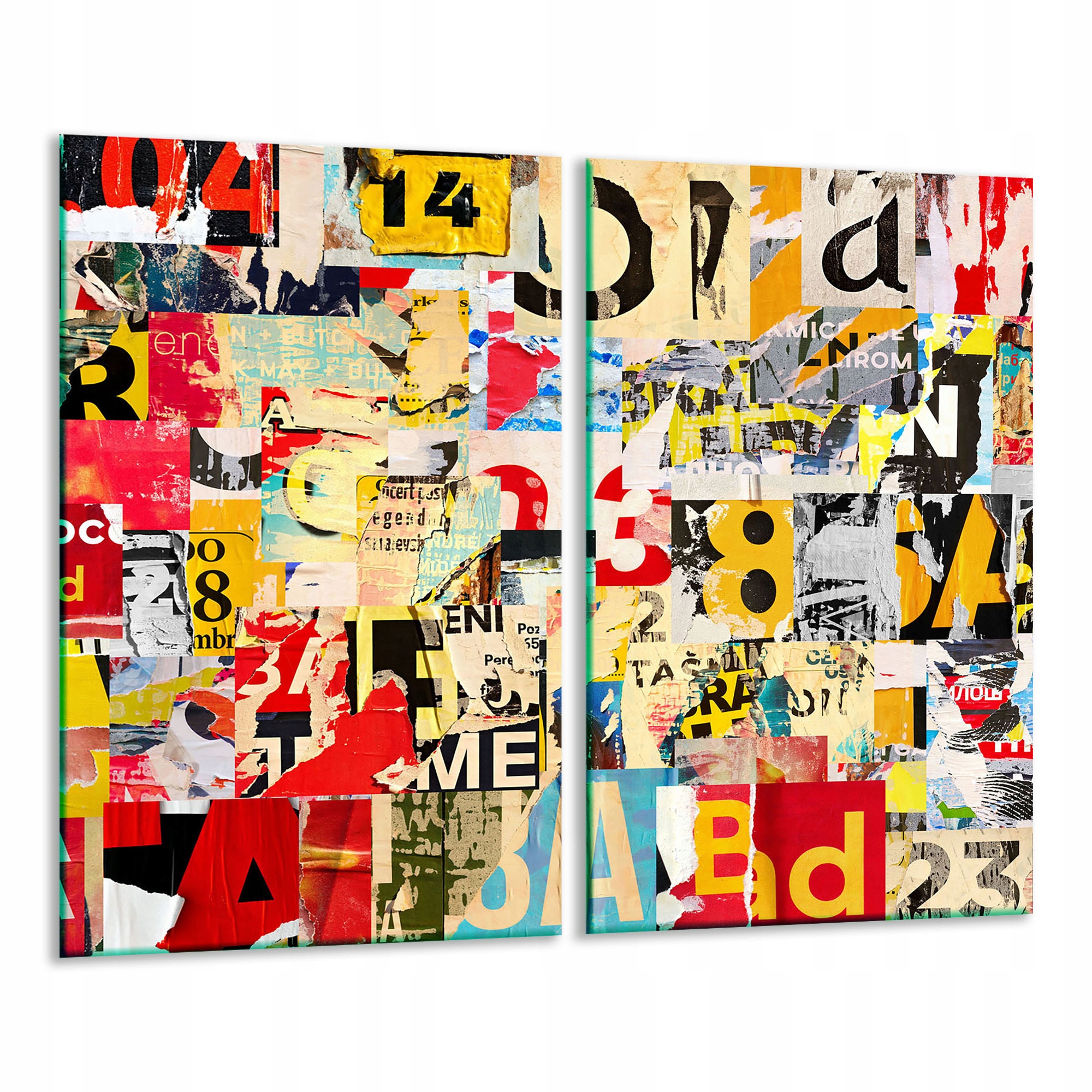 Skleněná Krájecí Deska 2x 30x52 Pop Art Tvrzené Sklo Kuchyně 7v1