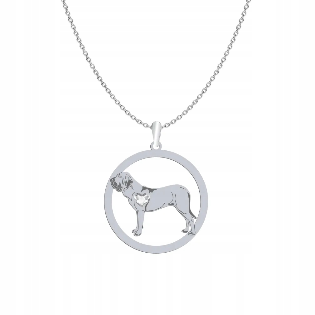 Stříbrný náhrdelník se psem Brazilský mastif 925 Šperky jako Dárek Gravírování