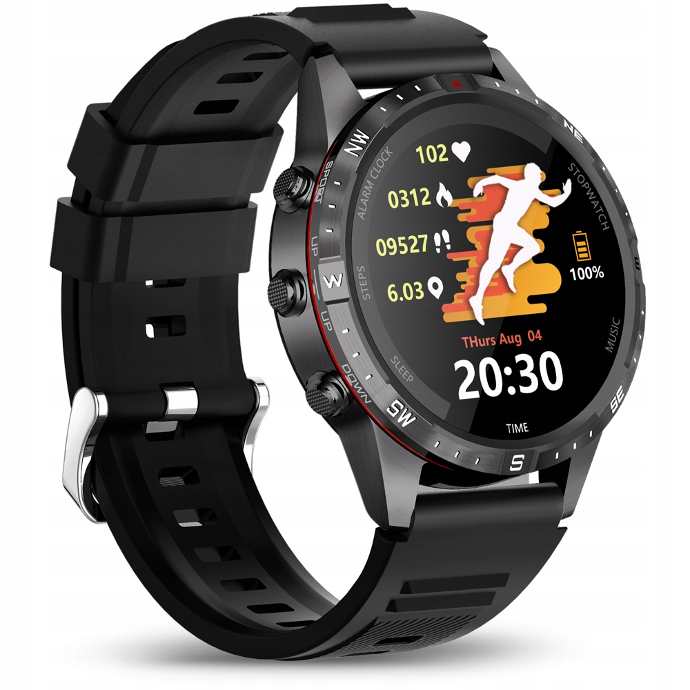 ZEGAREK SMARTWATCH MĘSKI SŁUCHAWKA BLUETOOTH PŁATNOSC OFFLINE SPORT TRYB