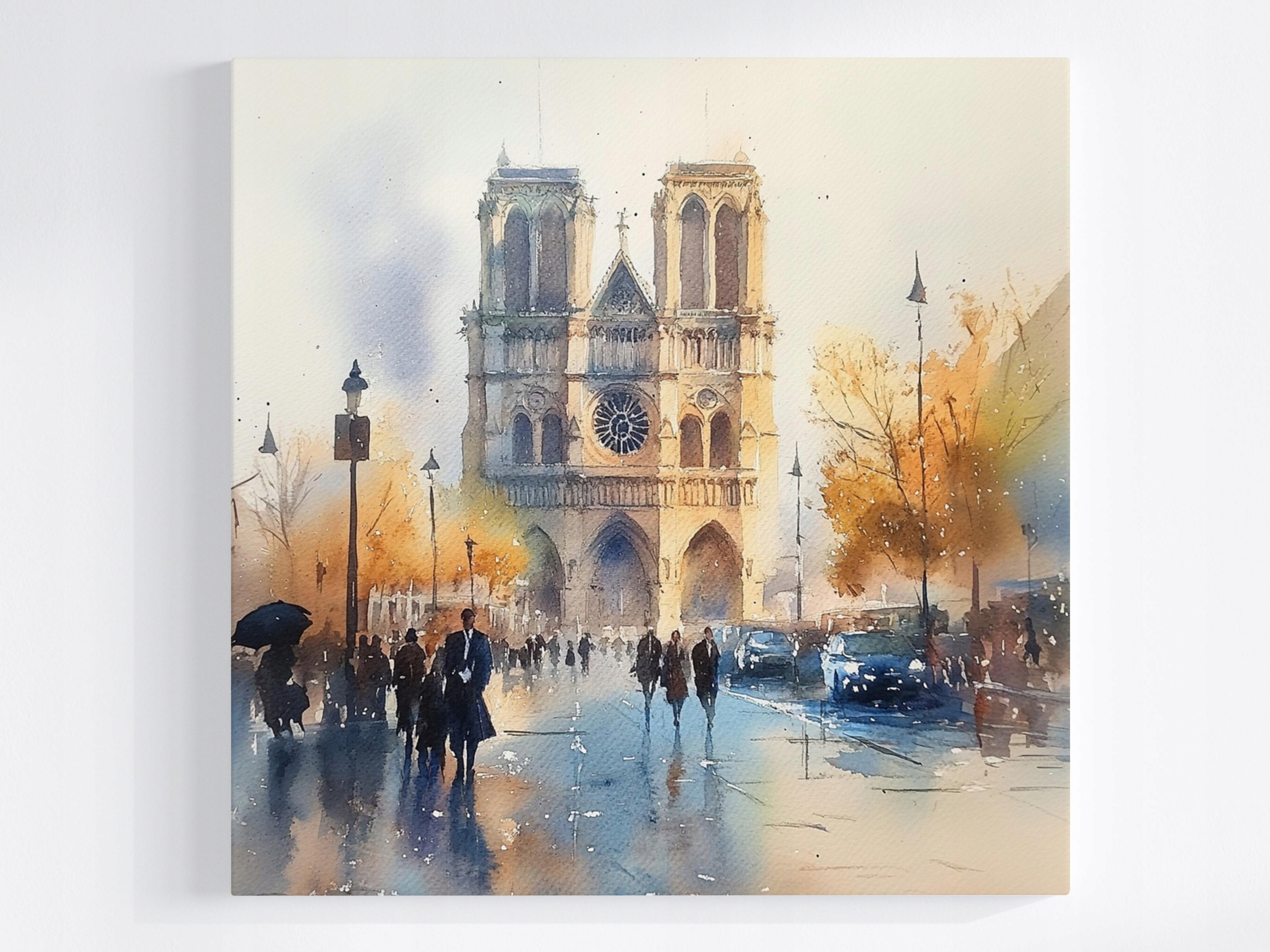 Obraz Na Plátně Canvas Architektura Město Paříž Katedrála Notre Dame 80x80