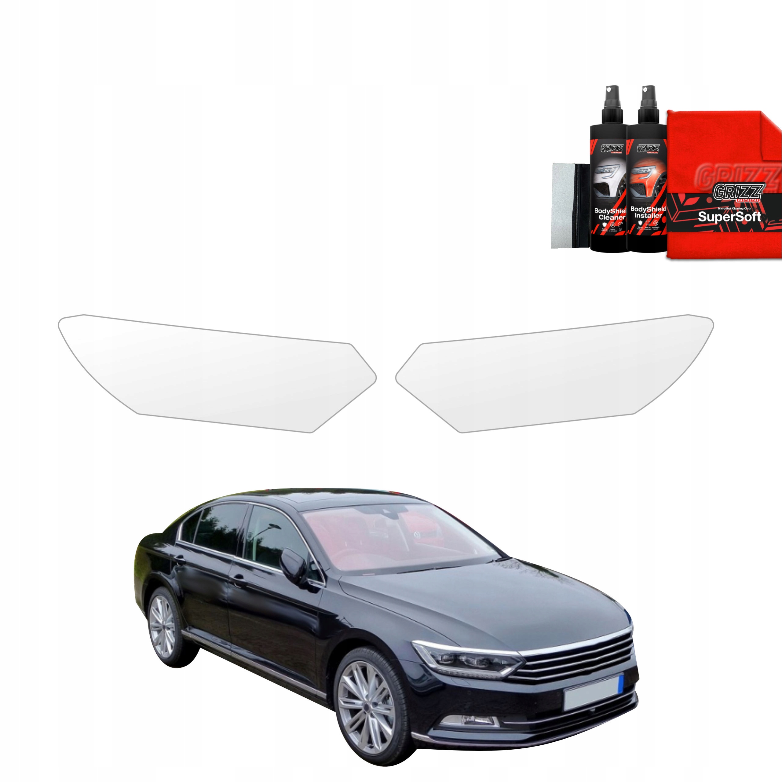 2v1 Fólie Ppf dýha na lampy pro Volkswagen Passat B8 Sedan (2014-2022)