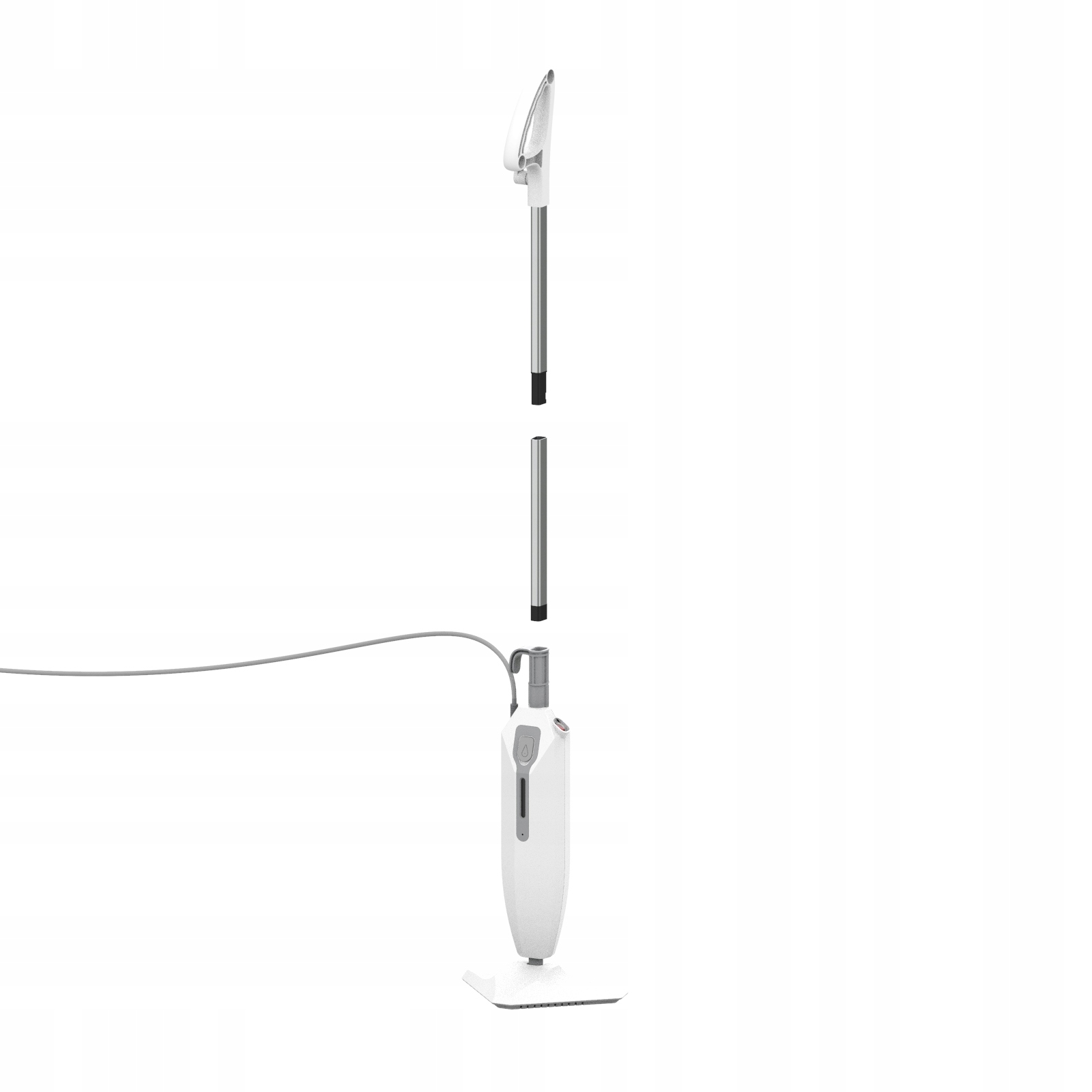 Mop Parowy 1200W 300ml Przewód 5M 2 nakładki nakładka dywanowa