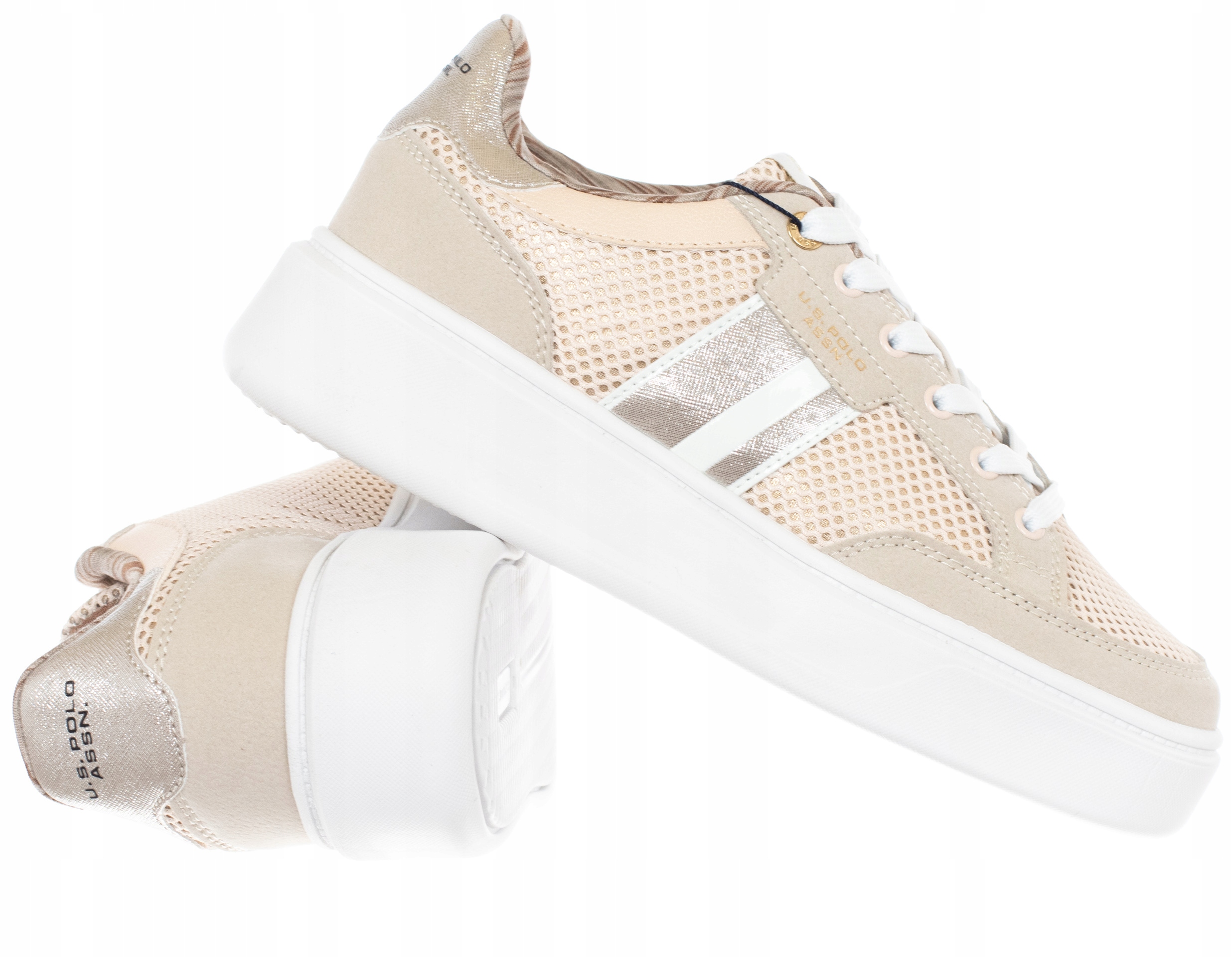 U.s. Polo Assn. Dámské boty YVONNE002A-GOL tenisky Béžové