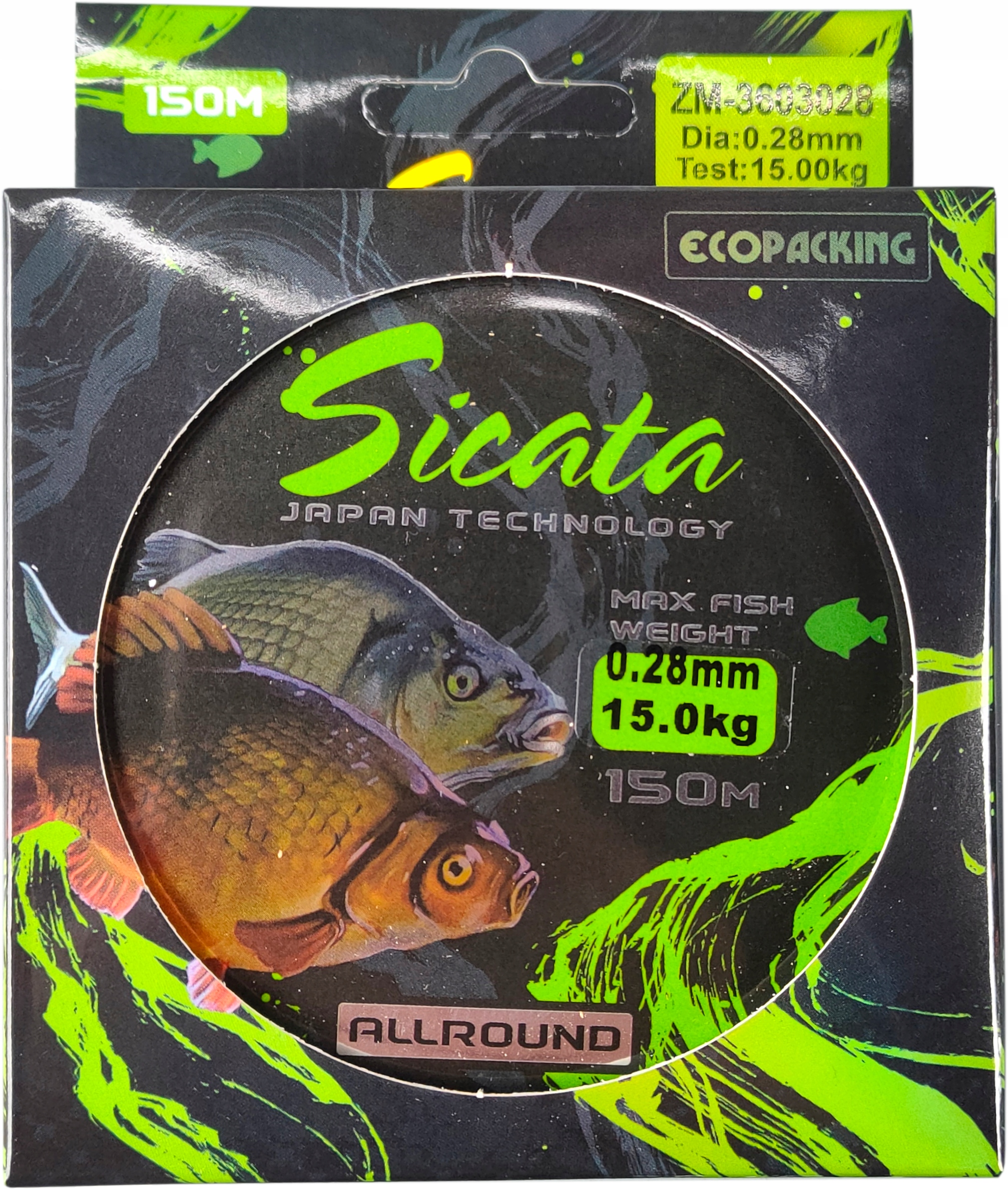 

Żyłka Mistrall Allround Sicata 150m/0.22mm 3D