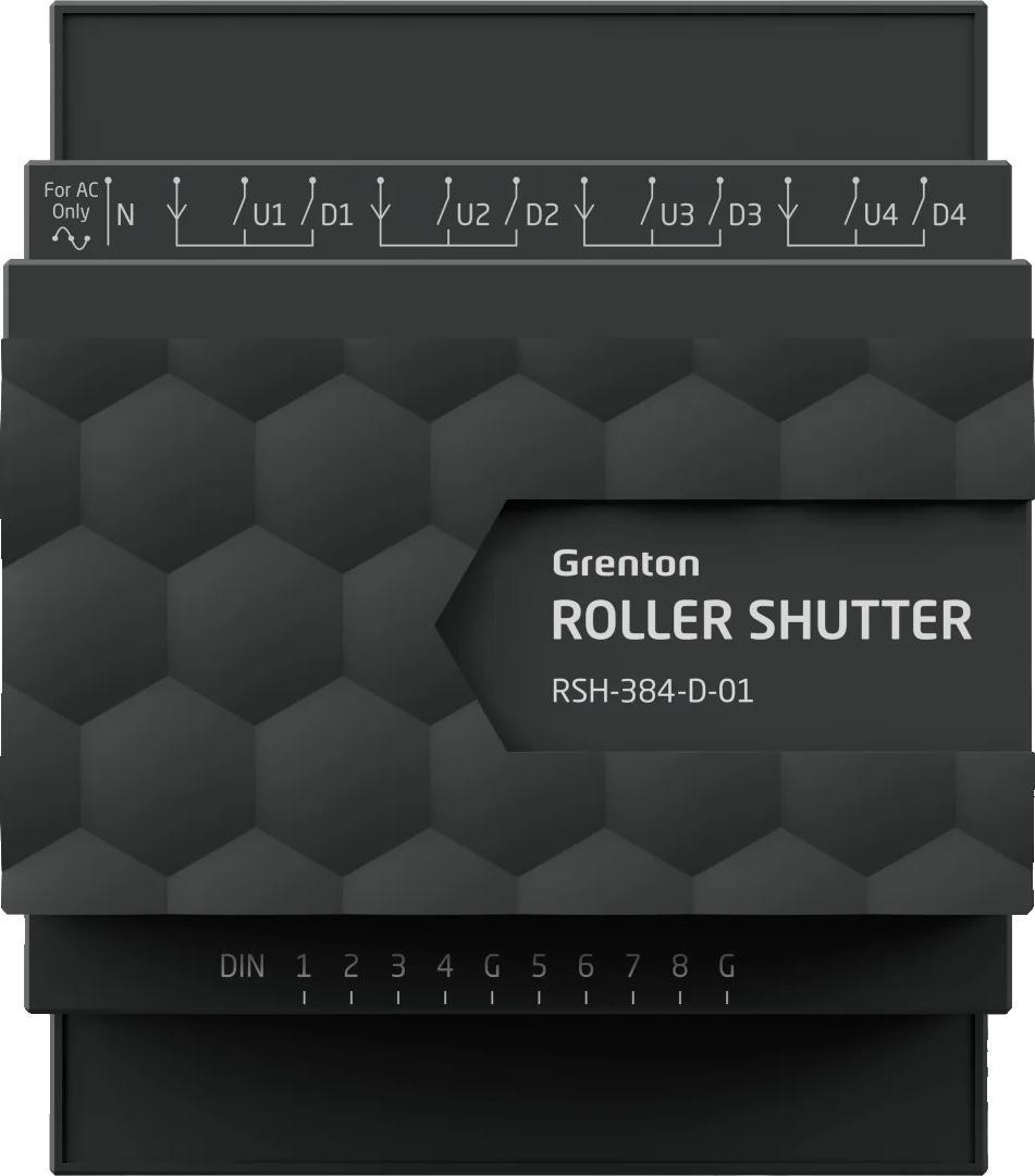 Modul Grenton Roller Shutter x4, Din, TF-Bus