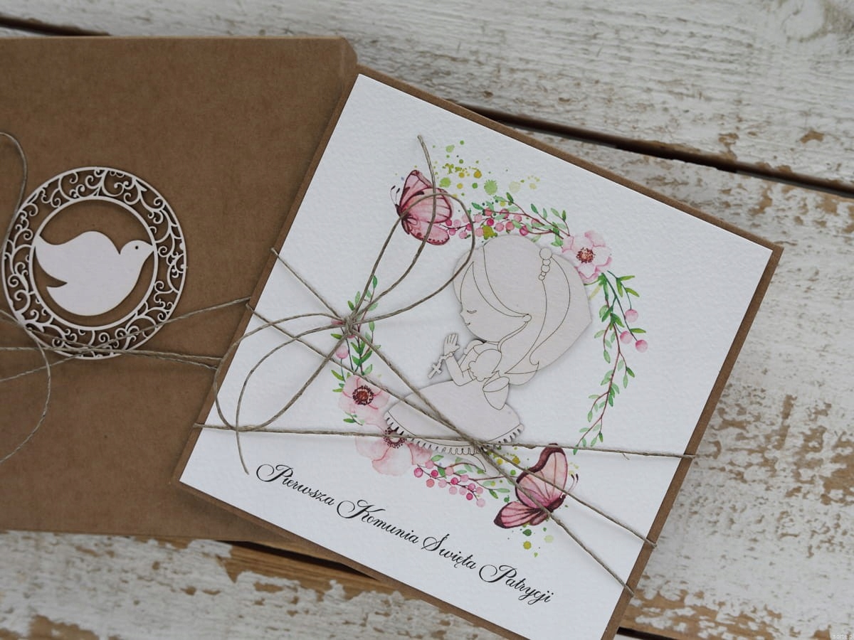 Pohlednice na společenství suvenýr společenství s personalizací v krabičce přání