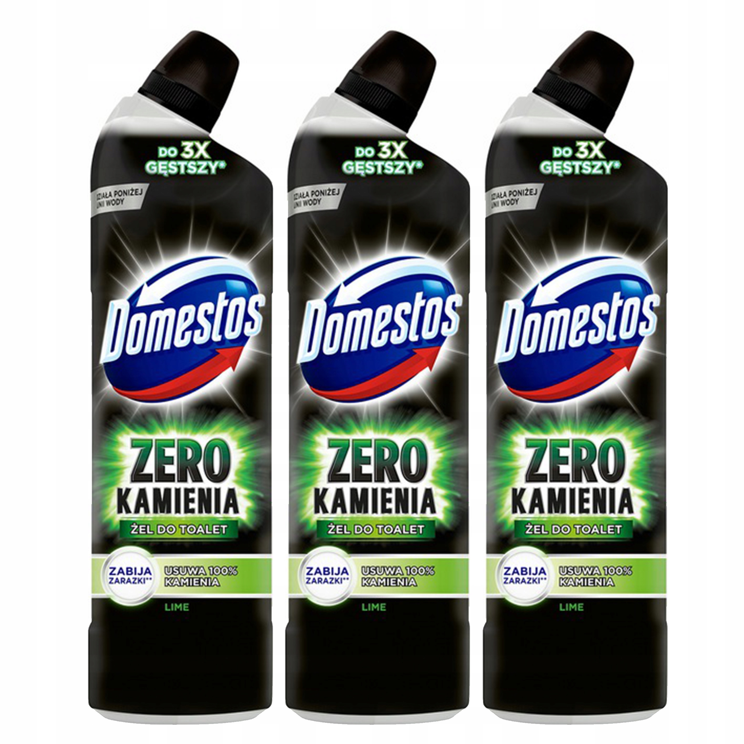 

Domestos Zero Kamienia Żel Toalety Wc Lime 2250ml