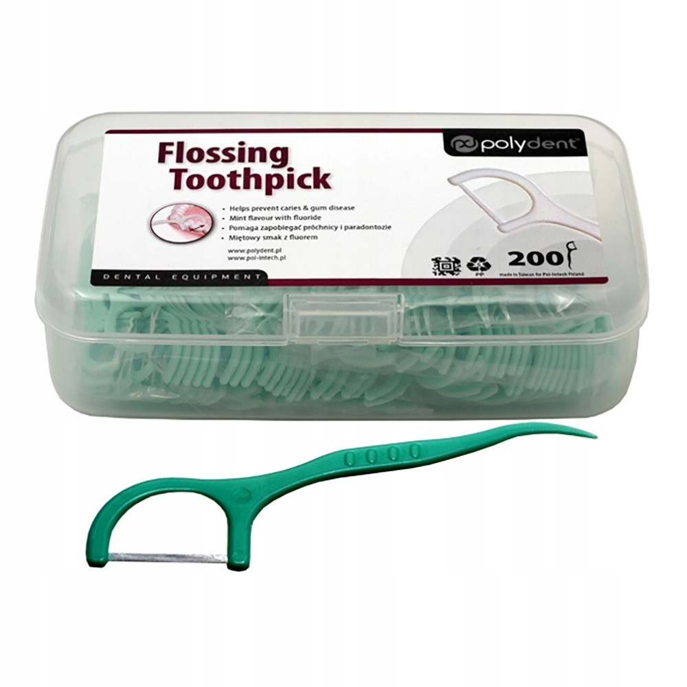

Polydent Flossing Toothpick NicioWykałaczki 200szt