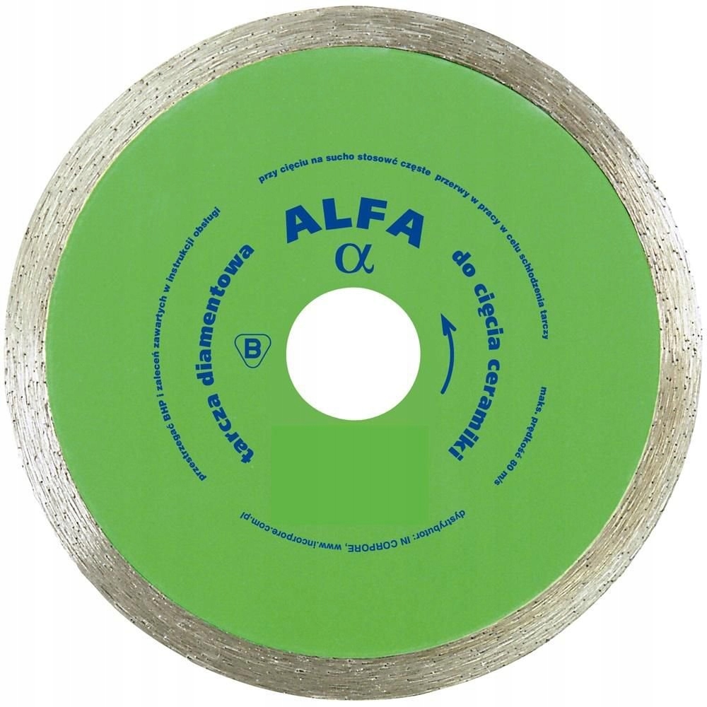 Diamantový Kotouč 230 mm Alfa Pro Glazuru A Keramiku