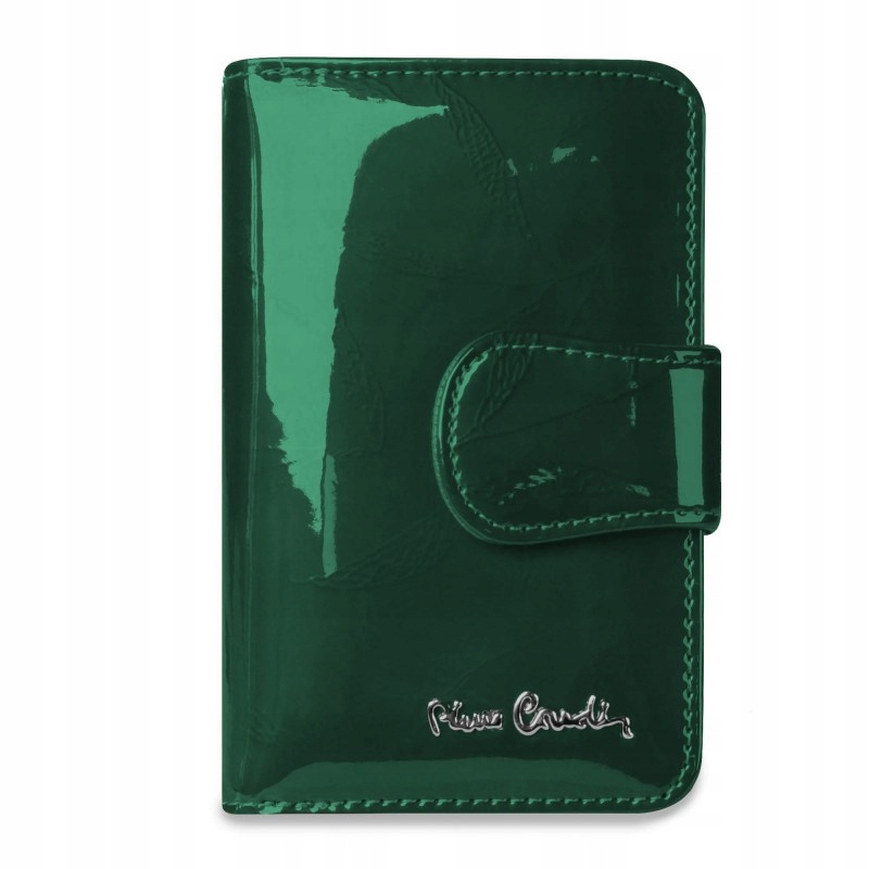 Pierre Cardin Vertikální Dámská Peněženka Se Zapínáním Z Přírodní Kůže, Zelená