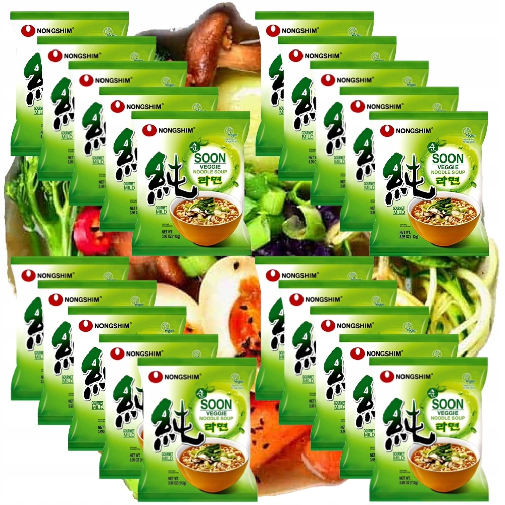 Levně Karton Blesková polévka Instant Soon Veggie Ramyun 20x112g Nong Shim