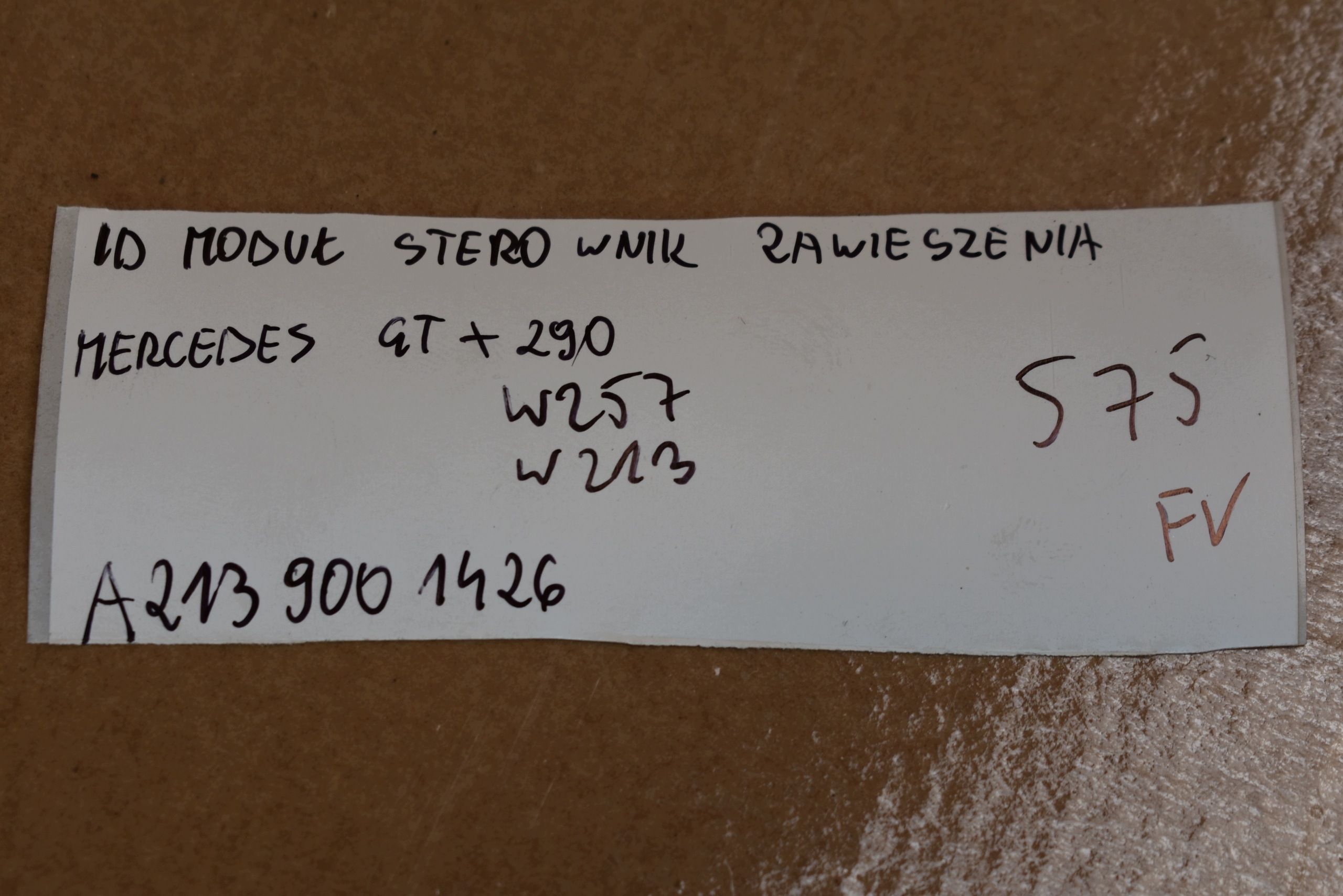 IDEALNY module control unit springing MERCEDES GT X290 W257 W213 1