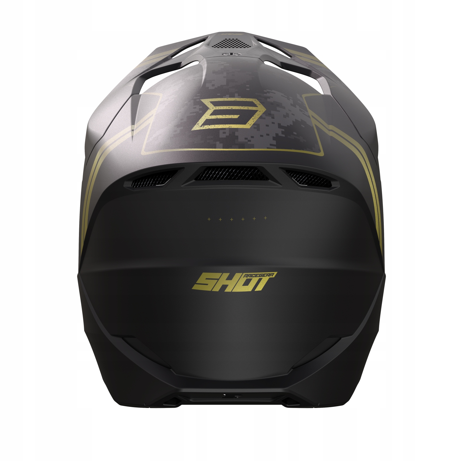 SHOT FURIOUS ARMY BLK/GOLD Kask Daszek M OD RĘKI! EAN (GTIN) 3666689014010