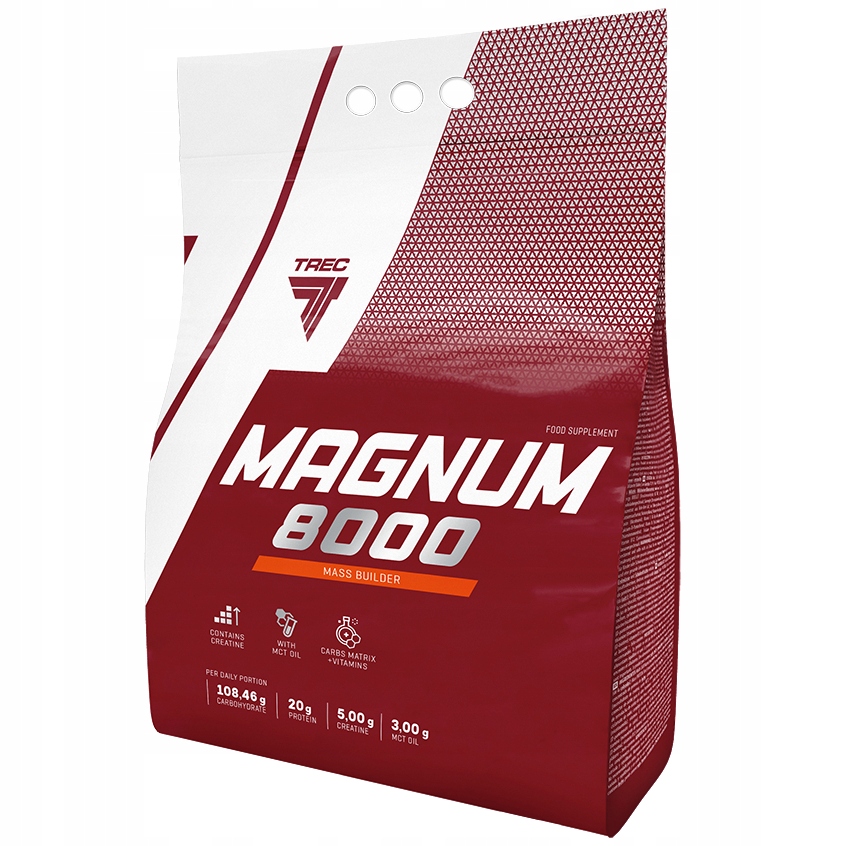 Trec Magnum 8000 5450g Silný Gainer Na Hmotu Sacharidy Bílkoviny