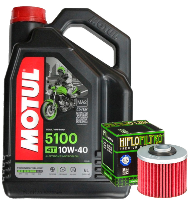 

Olej Motul 10W40 Filtr HF145 Yamaha Muz Aprilia