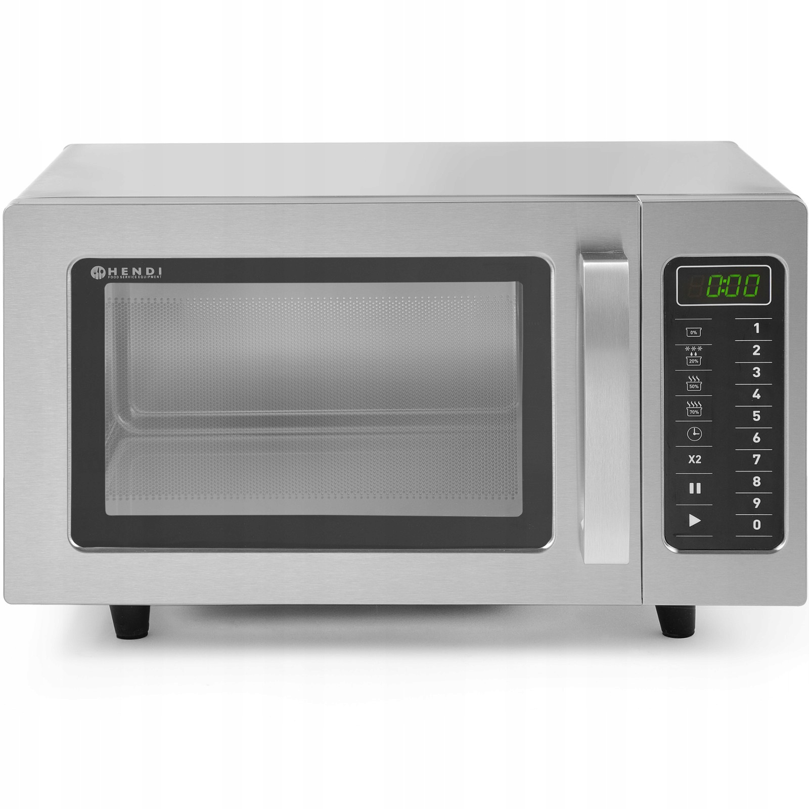 Mikrovlnná Trouba Hendi 1000W 25L 230V Nerezová Ocel Programování