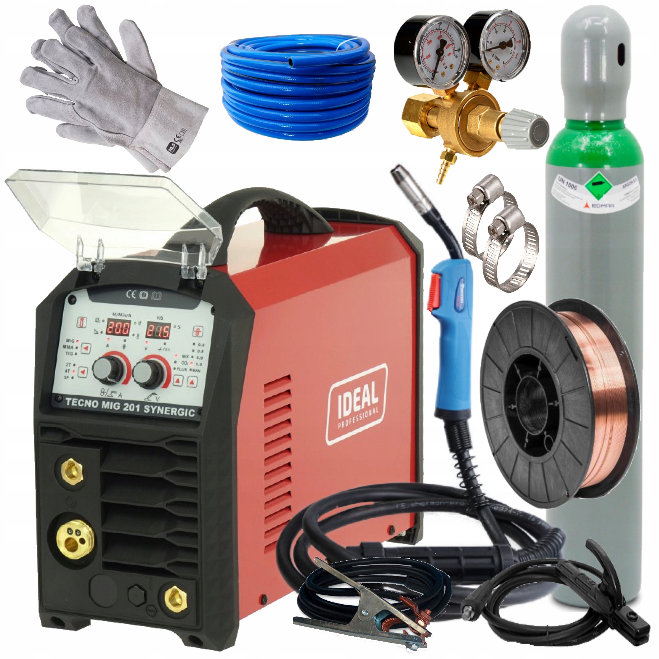Spawarka Tecnomig 201 Synergia butla drut reduktor