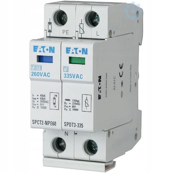 Obmedzovač Prepätia 1P Klasa 3 (D) Tn-s Uc335V Up1kV Eaton SPDT3-335-1+NPE