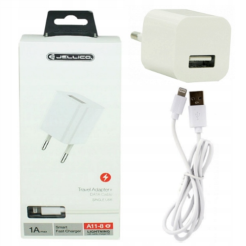 

Jellico A11 Ładowarka + Kabel Apple Lightning 5W
