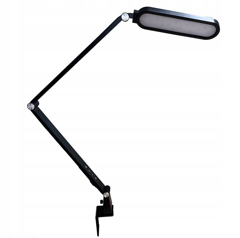 Kancelárska kresliaca lampa čierna, nastaviteľná, profesionálna Epsilon Led