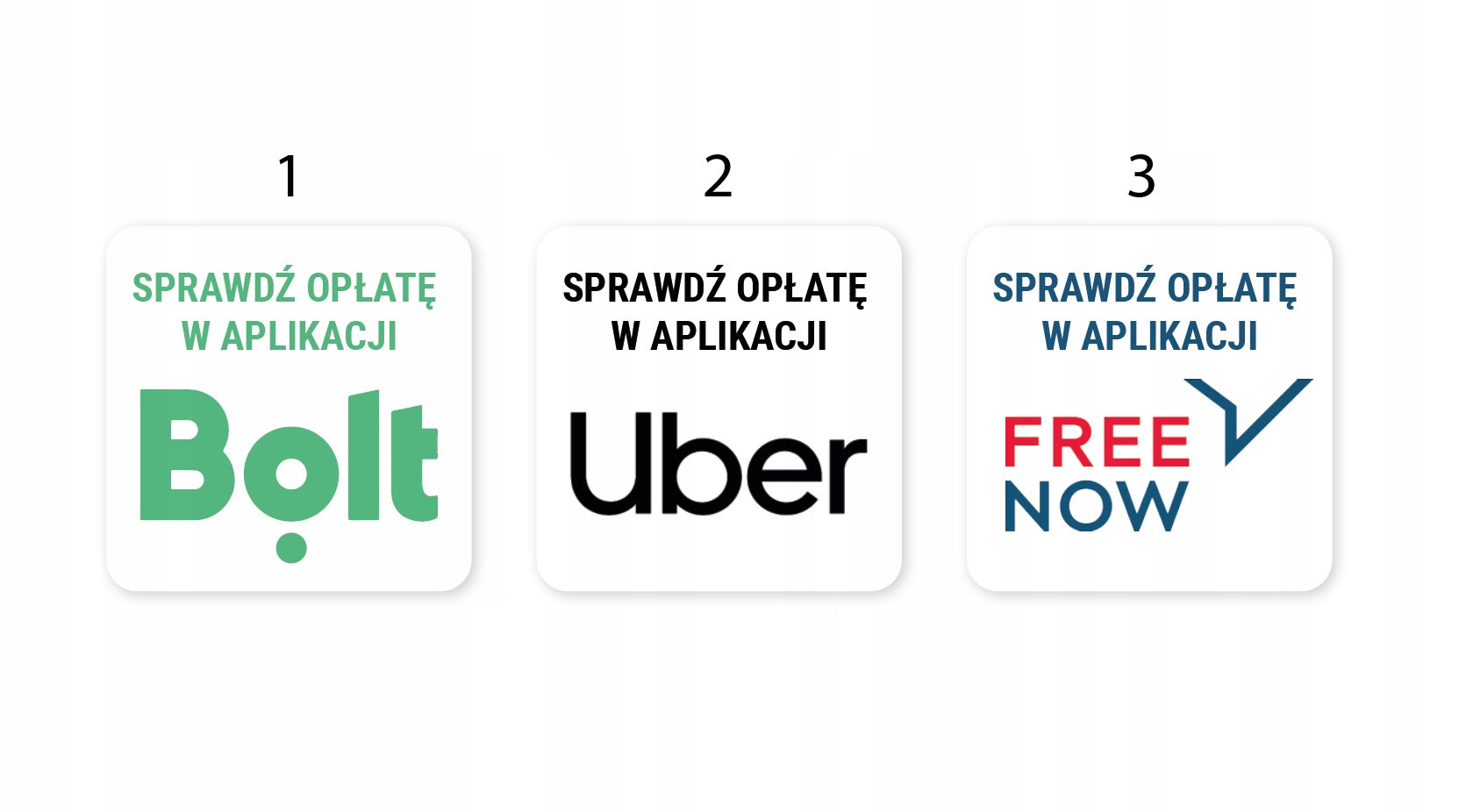 

Naklejka Sprawdź Opłatę do taksówek taxi Uber Bolt