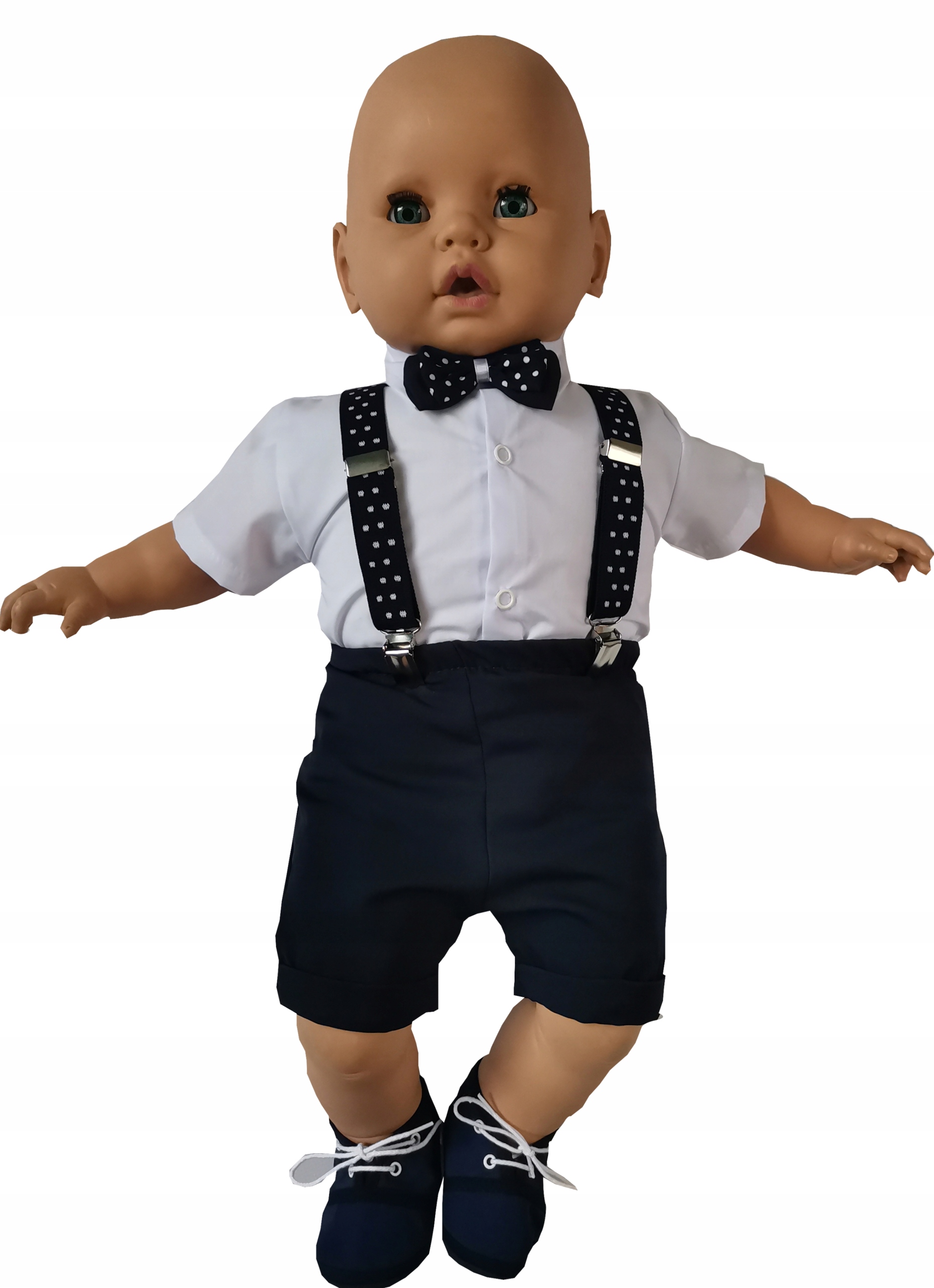 Ubranko na chrzest komplet LATO SPODENKI SZELKI 62