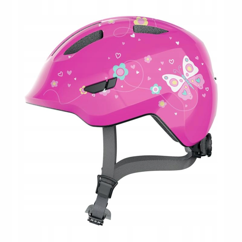 Abus Přilba Smiley 3.0 dětské růžová motiv motýl S (45-50 cm)