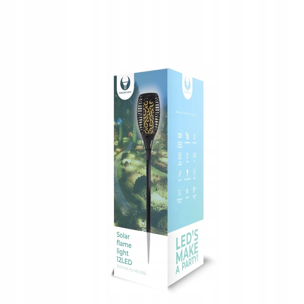 

Lampa Ogrodowa Pochodnia 300mAh Ni-Mh Solarna IP65