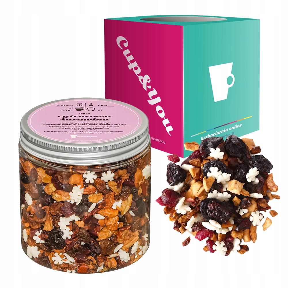 Levně Ovocný Čaj Citrus Brusinkový Brusinky jablka cukrové hroznové víno 200g