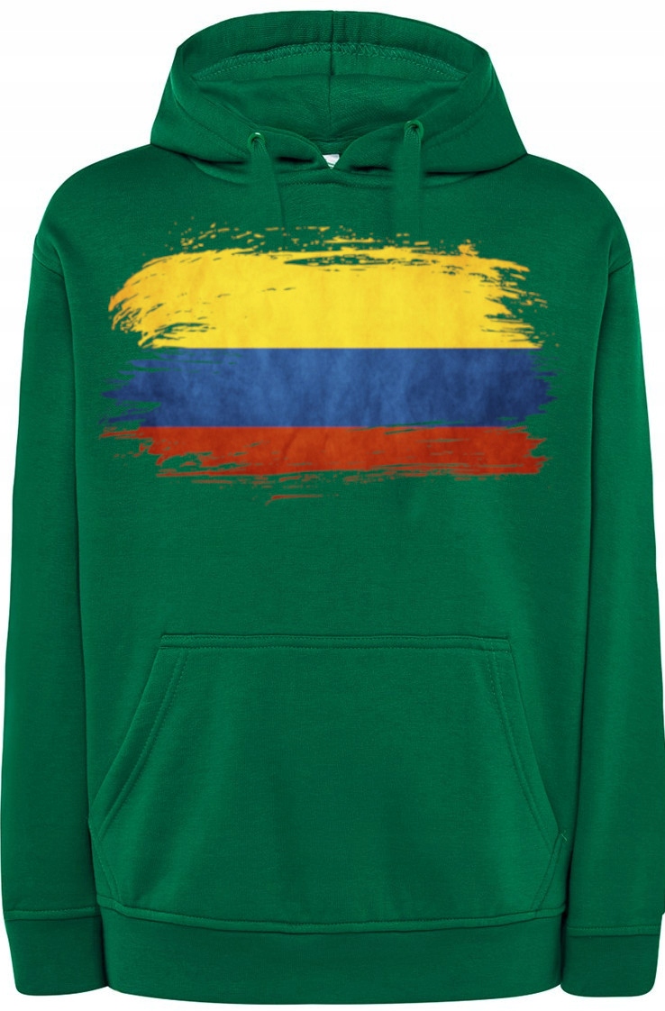 Kolumbie Pánská módní Mikina S Kapucí Vlajka r.XS