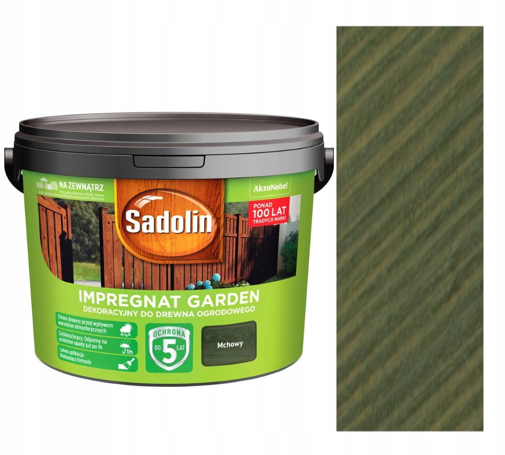 Sadolin Garden Impregnát Na Zahradní Dřevo 9 L Mechový
