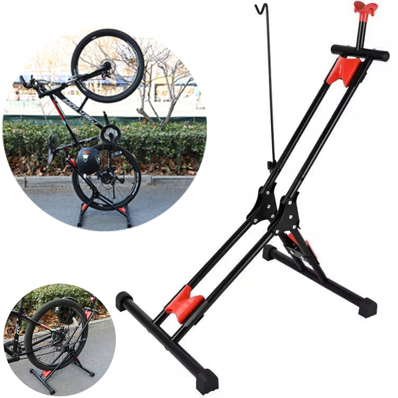 Wielofunkcyjny stojak rowerowy składany serwisowy Pion Poziom