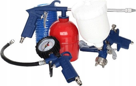 ZESTAW LAKIERNICZY 5EL KOMPRESOR SPRĘŻARKA KOMPLET