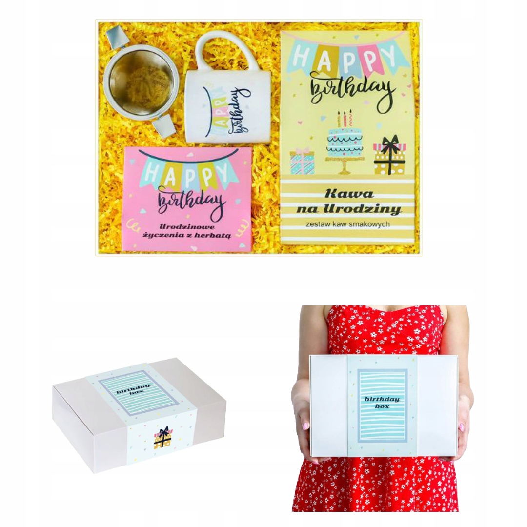 Levně Přání K Narozeninám unikátní krabička pro každou příležitost ochucená káva a čaj
