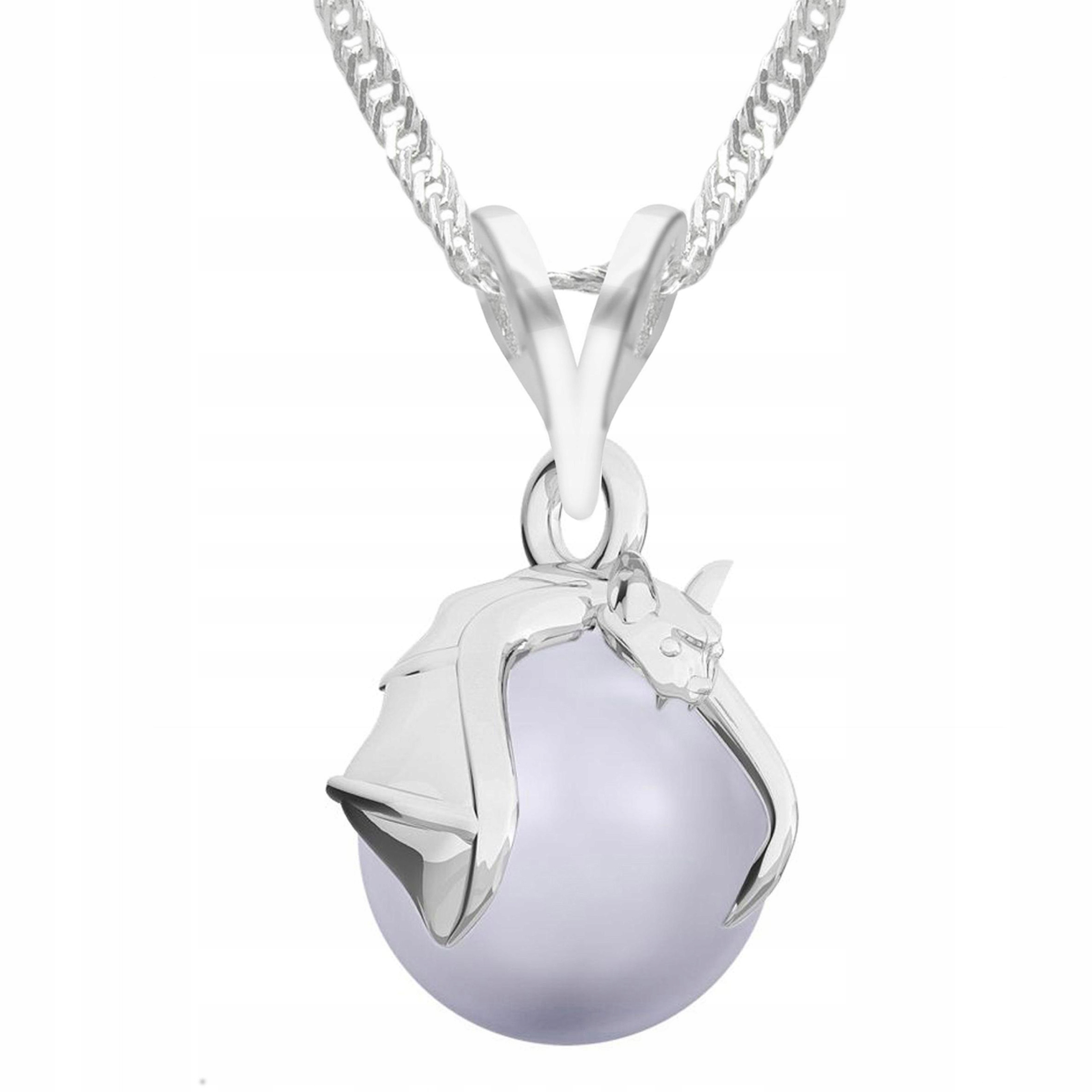 Stříbrný náhrdelník s netopýří perlou Netopýr Noc Perla Stříbro 925