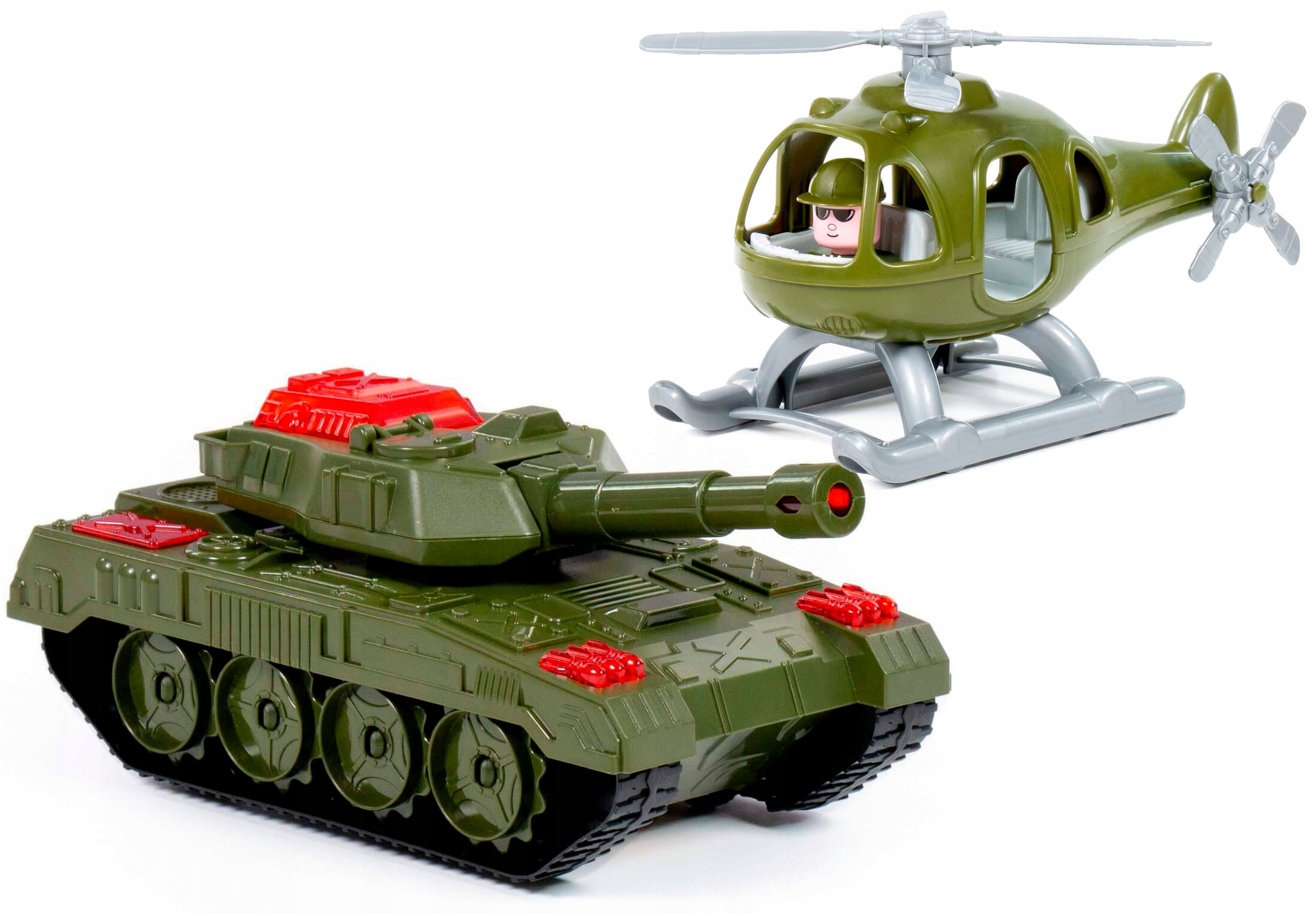 

Zestaw wojskowy pojazd czołg helikopter 1 fig