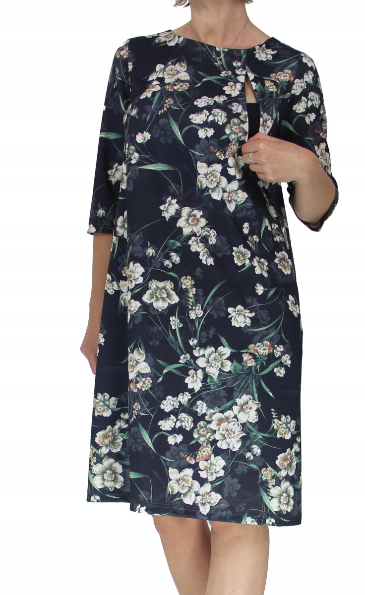 Novinka Trapézové Šaty Těhotenství Kojení 40/L